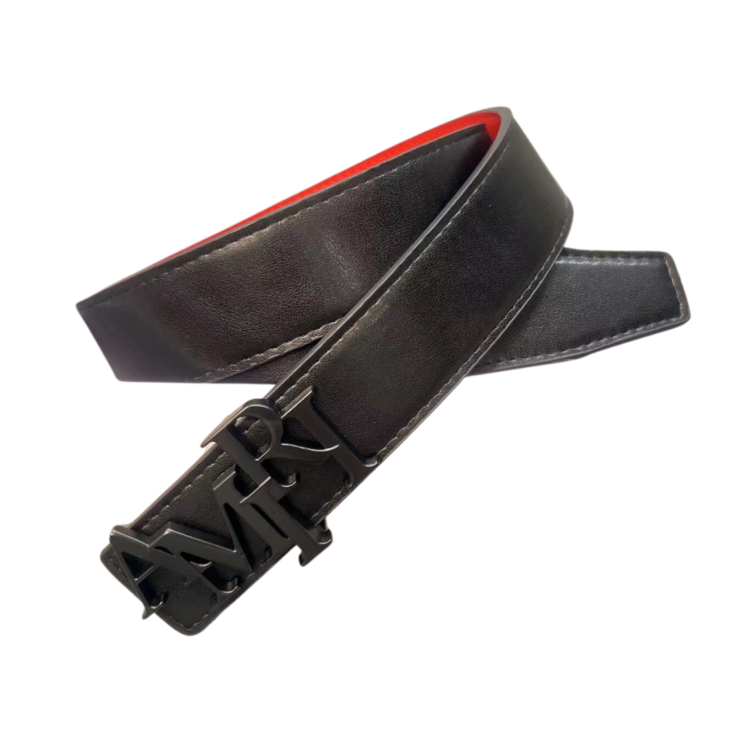 Curea AMIRI reversible – Negru/Rosu