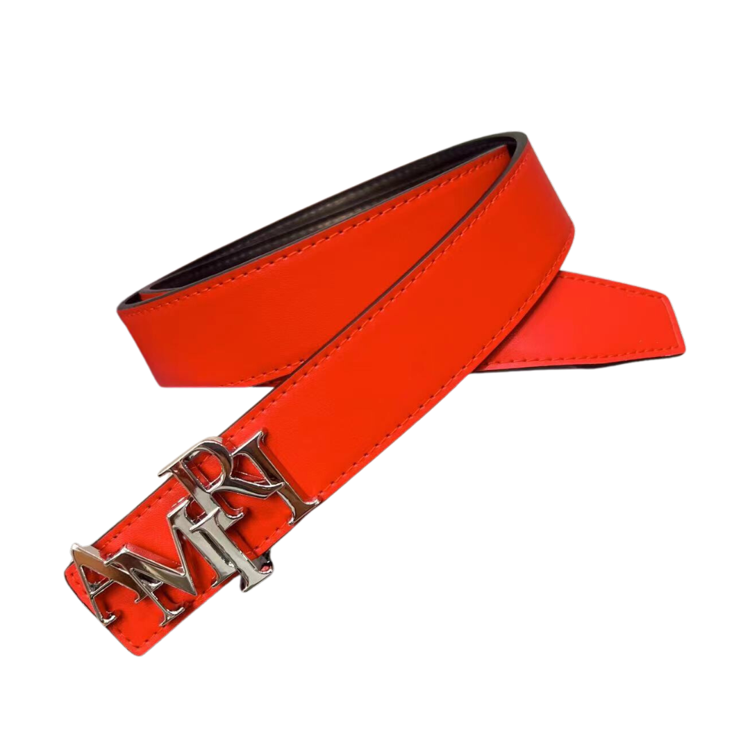 Curea AMIRI reversible – Negru/Rosu