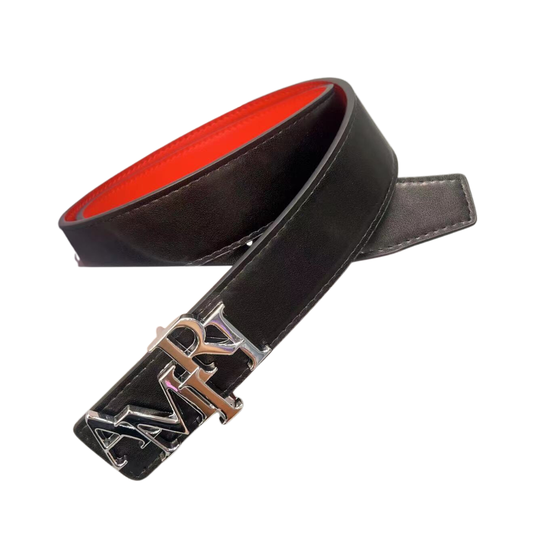 Curea AMIRI reversible – Negru/Rosu