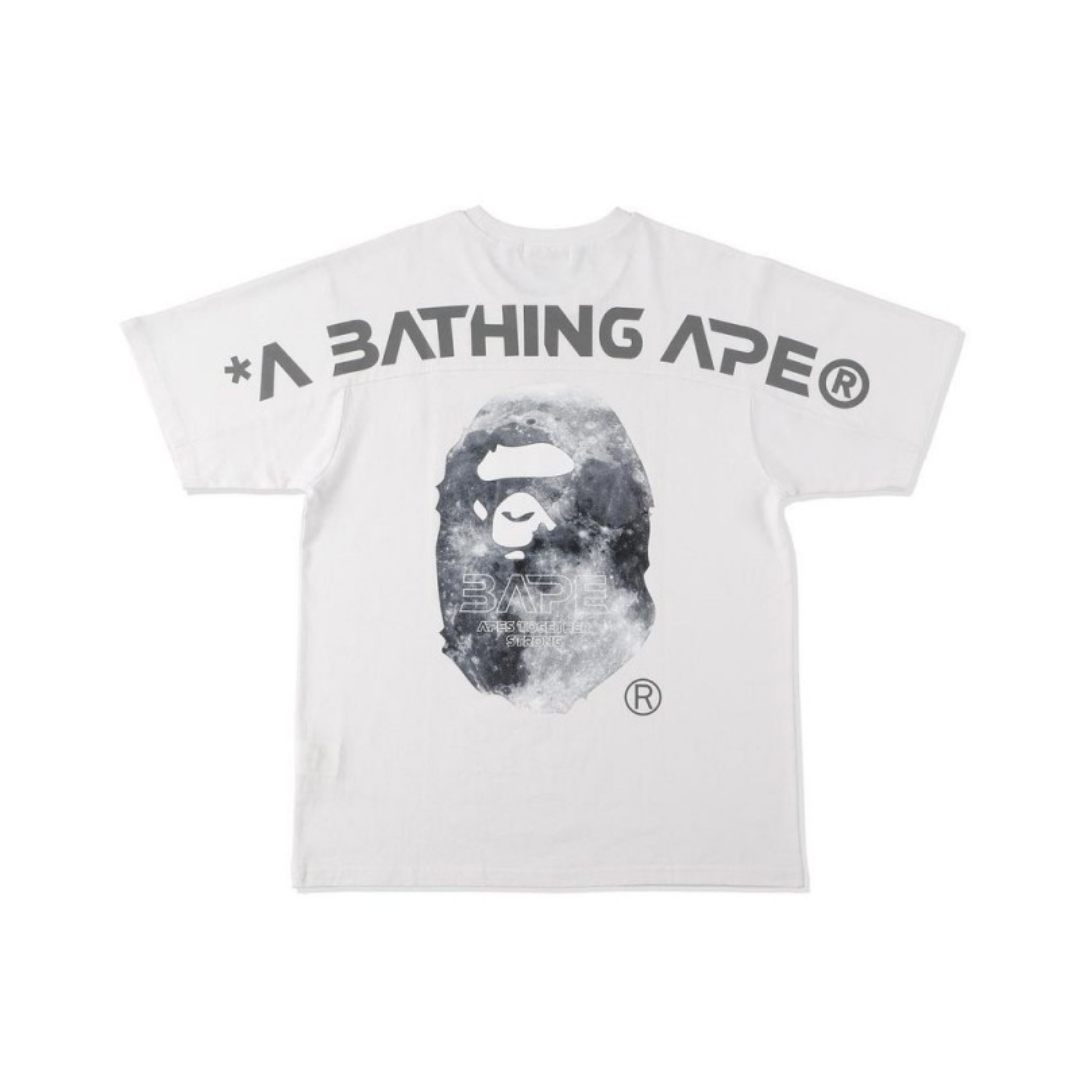 Tricou Bape Head Moon – Alb